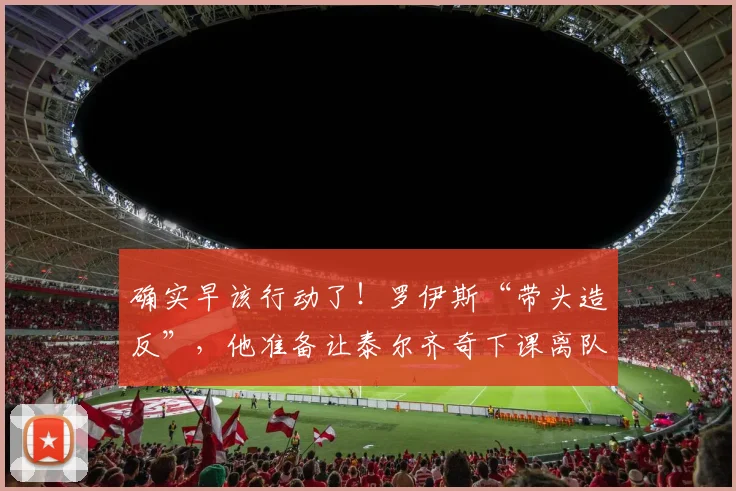 确实早该行动了！罗伊斯“带头造反”，他准备让泰尔齐奇下课离队