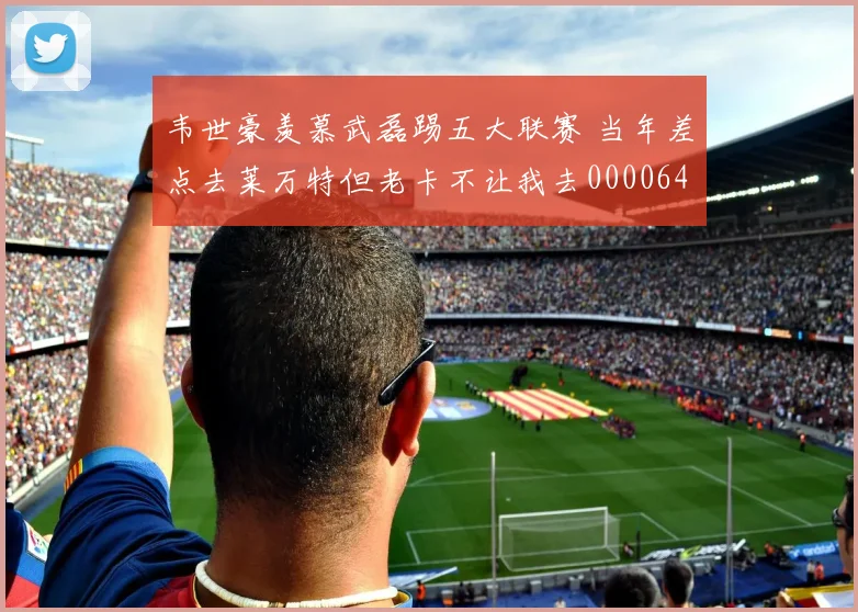 韦世豪羡慕武磊踢五大联赛 当年差点去莱万特但老卡不让我去0000644